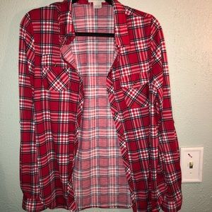 RED PLAID FLANNEL